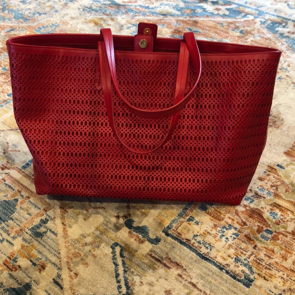 Red Genuine Leather Bag